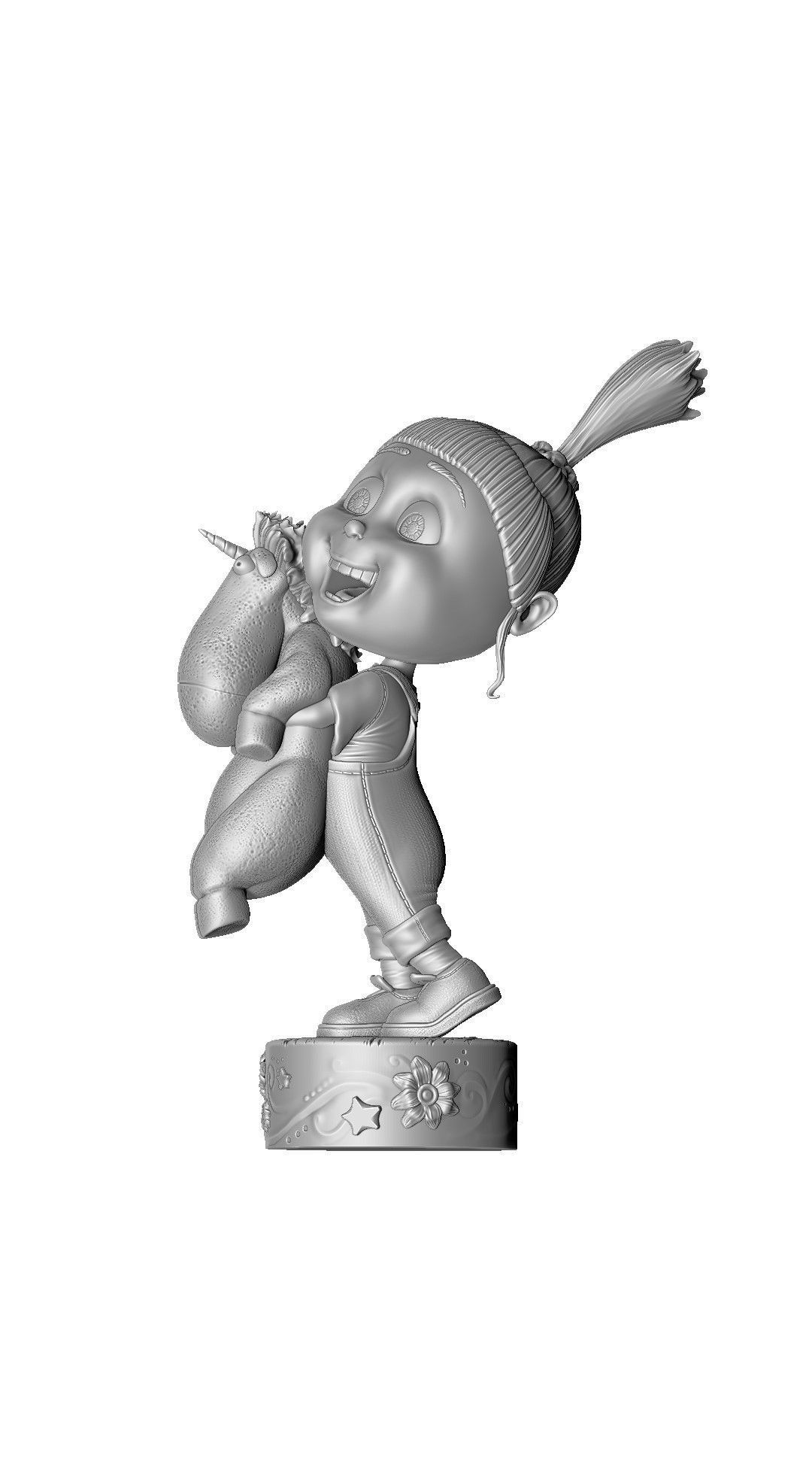 AGNES GRU FOR 3D PRINT 2 OPTIONS STL 3D print model_24