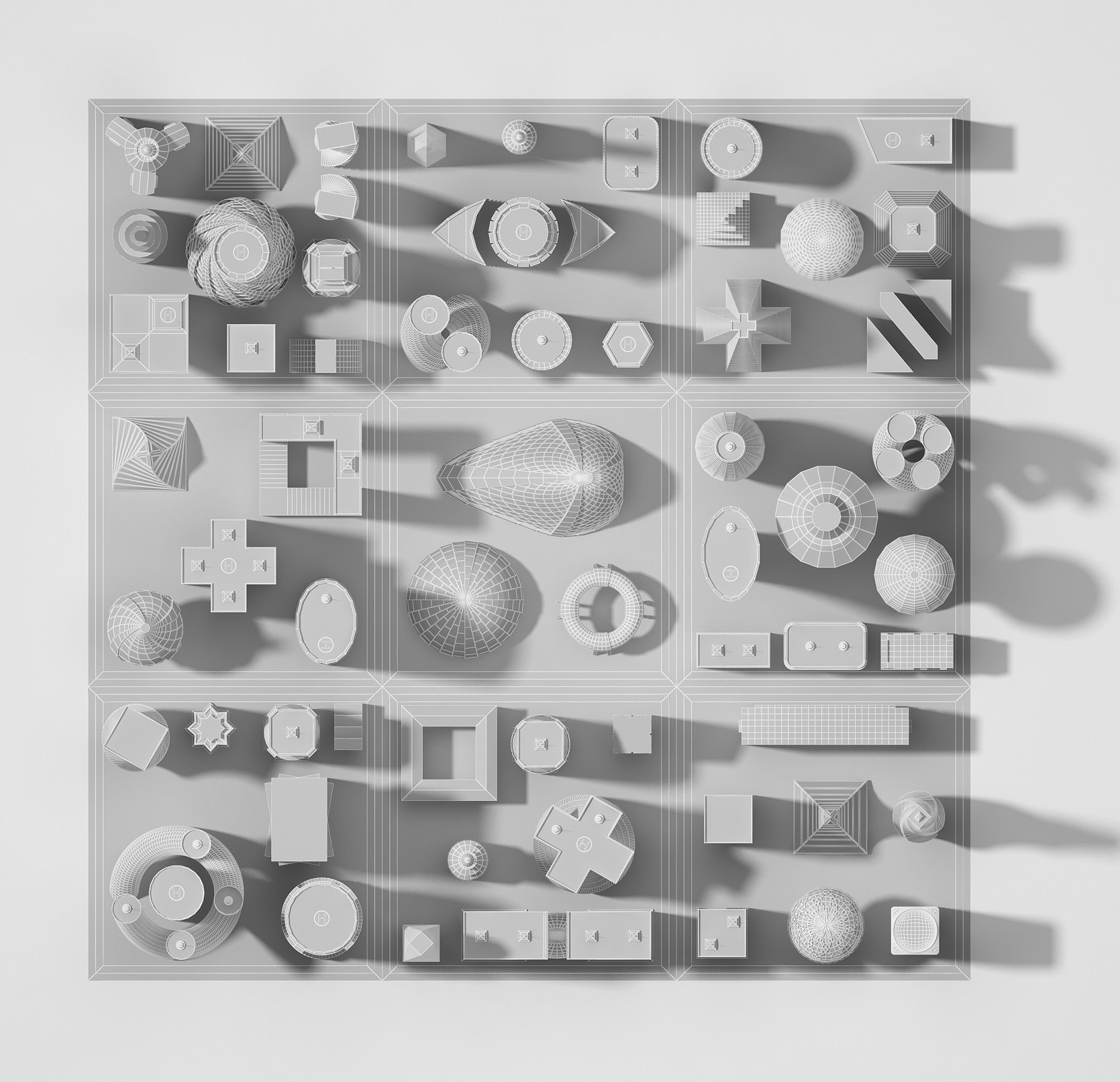 Future Building Set 67 Piece 3D model_17