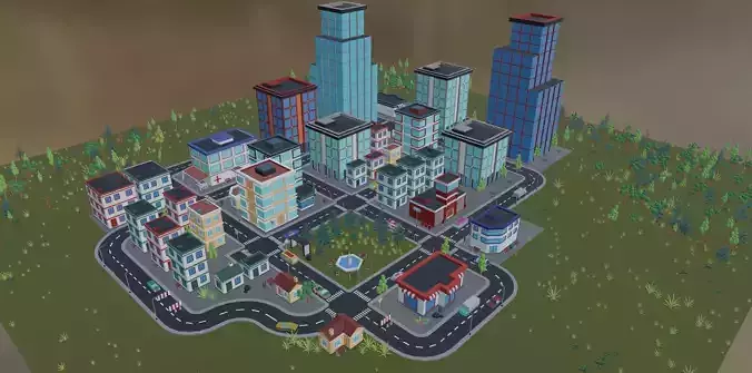 Low Poly City - Asset Pack
