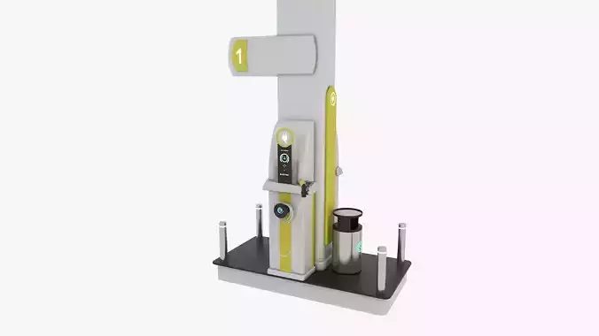 Electric Charging Station 3D model Electric Charging Station 3D model