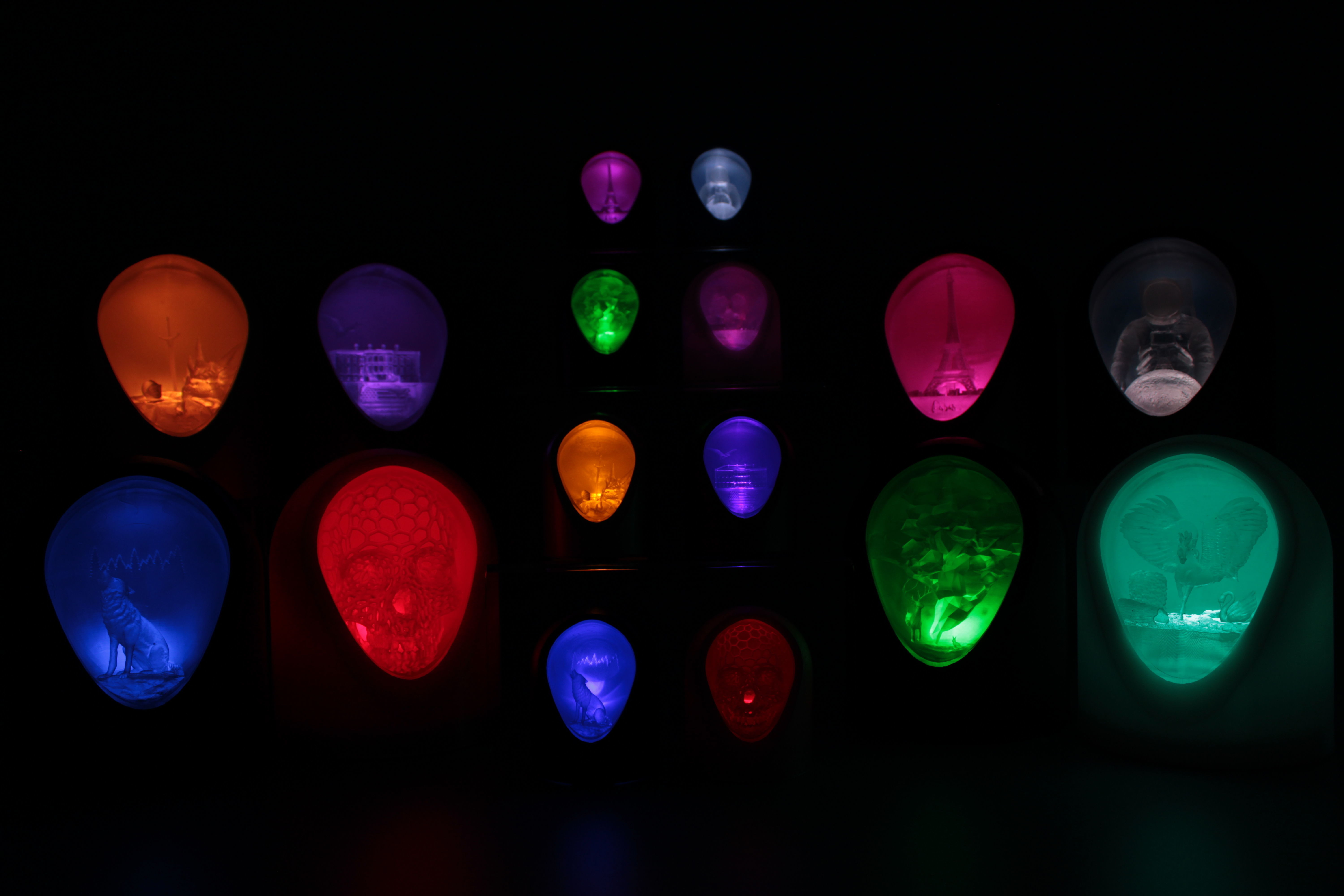 Fantasy Unicorn - LED Light Up Diorama 3D print model_15