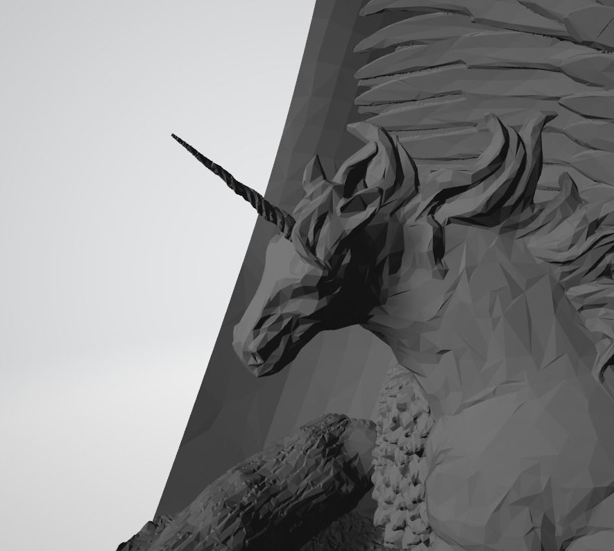 Fantasy Unicorn - LED Light Up Diorama 3D print model_3