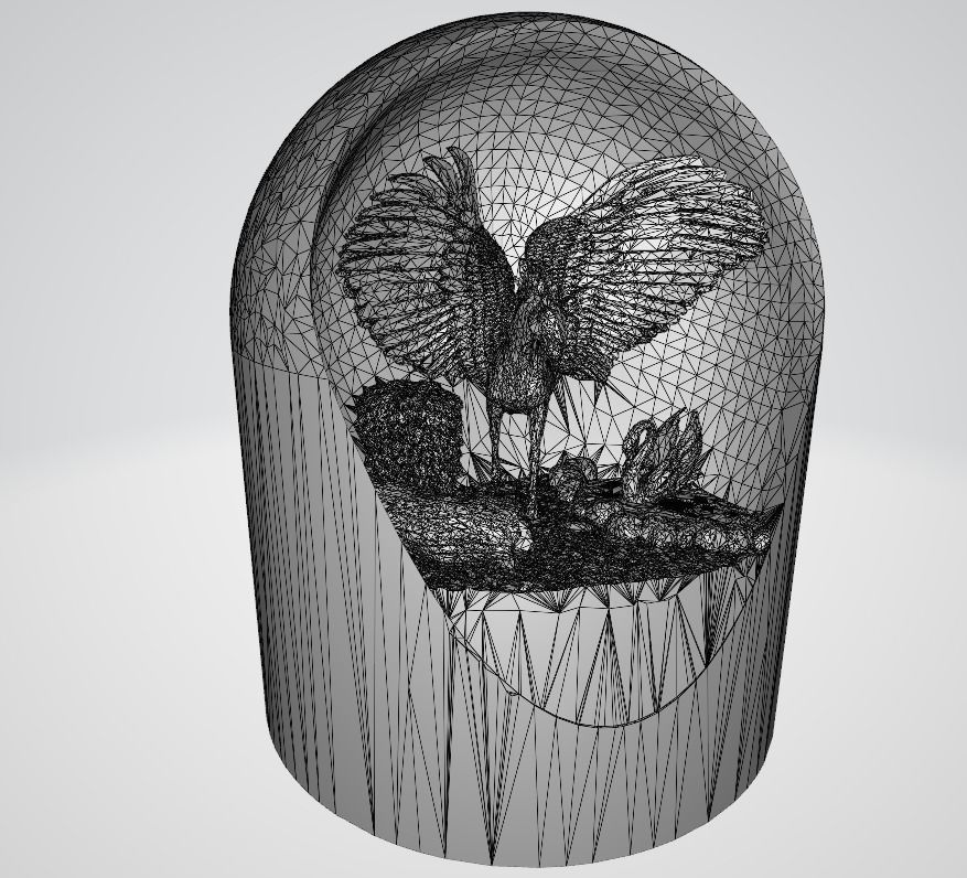 Fantasy Unicorn Mini - LED Light Up Diorama 3D print model_6