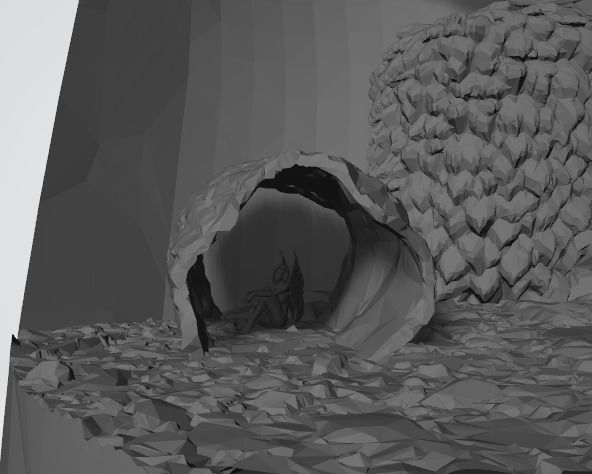 Fantasy Unicorn Mini - LED Light Up Diorama 3D print model_4