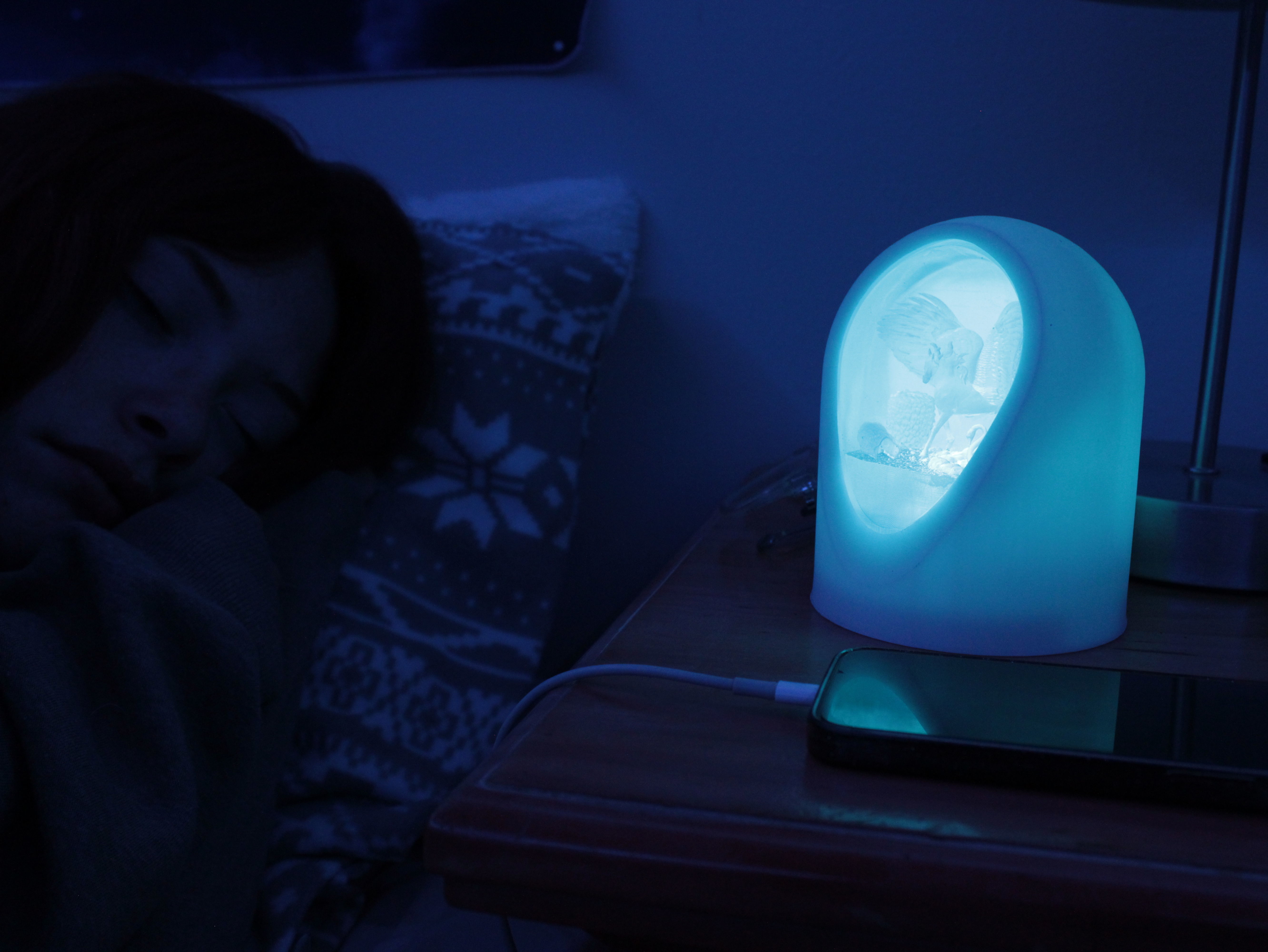 Fantasy Unicorn Mini - LED Light Up Diorama 3D print model_12