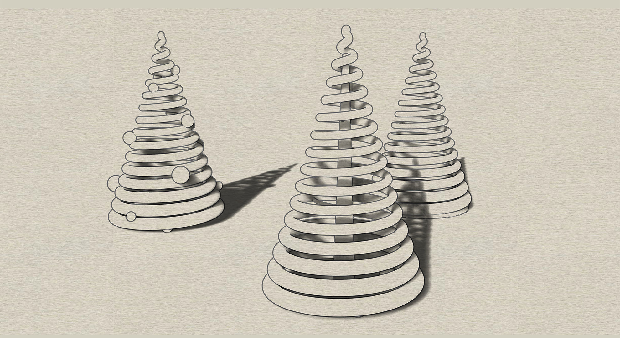 Minimal Christmas Tree 3D print model_3