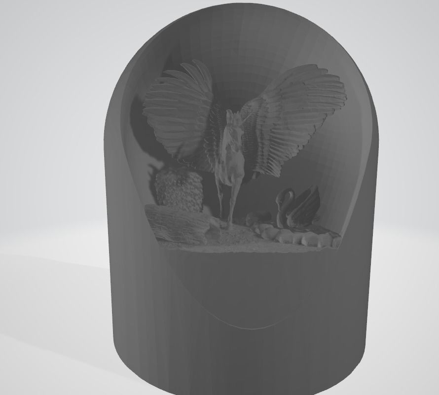 Fantasy Unicorn Bundle - LED Light Up Diorama 3D print model_2