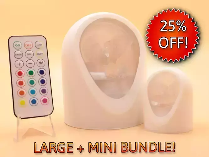 Fantasy Unicorn Bundle - LED Light Up Diorama 3D print model