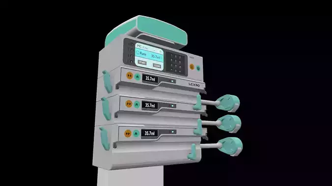 Syringe Pump Medical Model