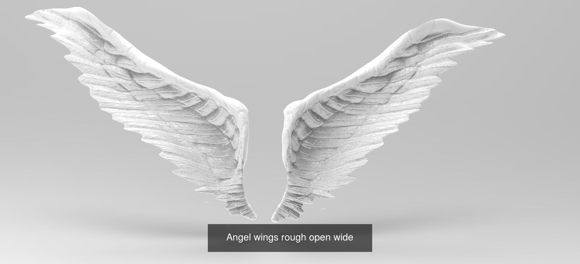 Holy Angel Sculptures 3D Model Collection_4