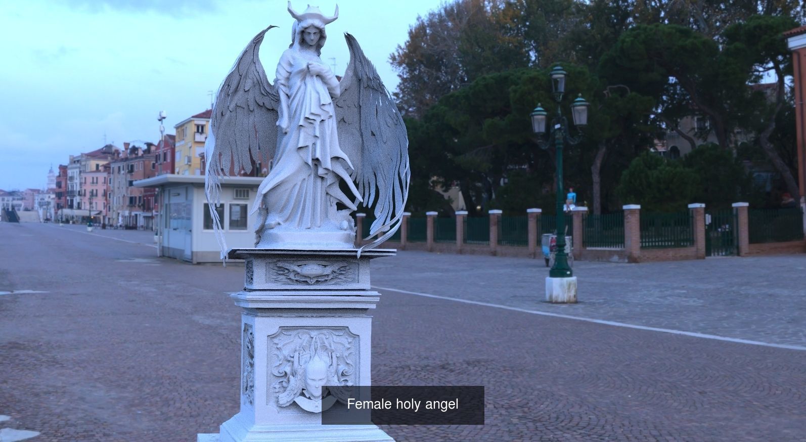 Holy Angel Sculptures 3D Model Collection_6