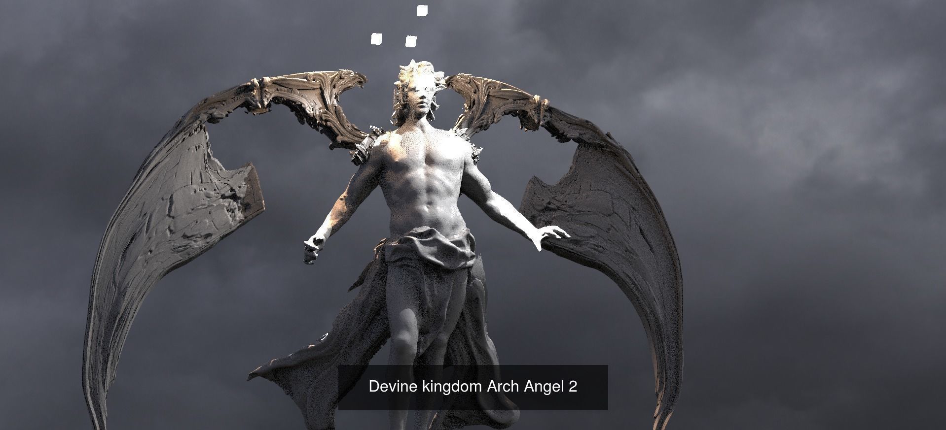 Holy Angel Sculptures 3D Model Collection_17