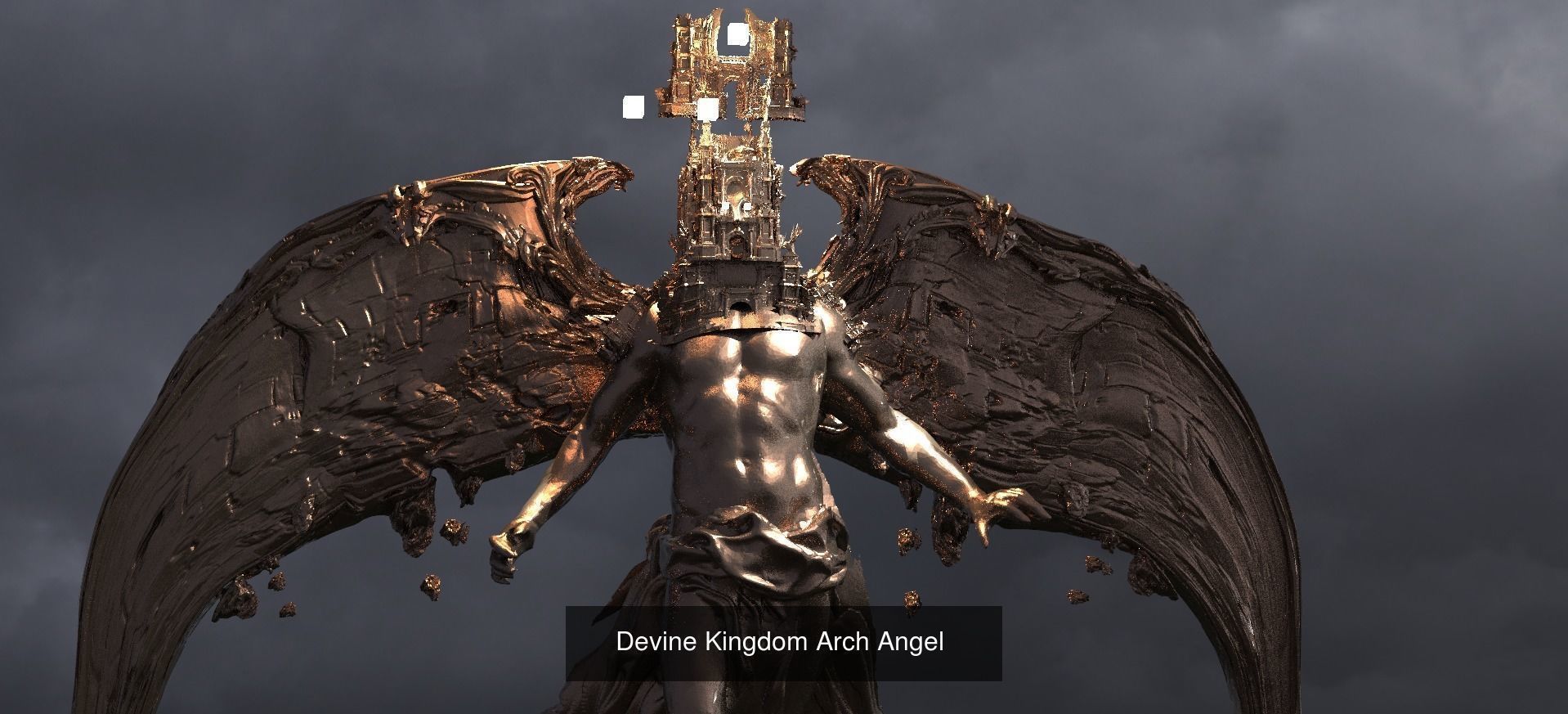 Holy Angel Sculptures 3D Model Collection_15