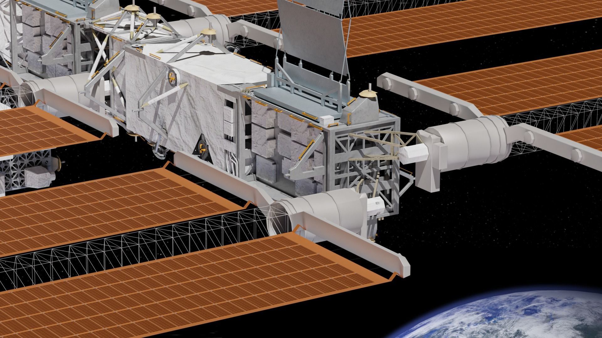 NASA International Space Station 3D model_11