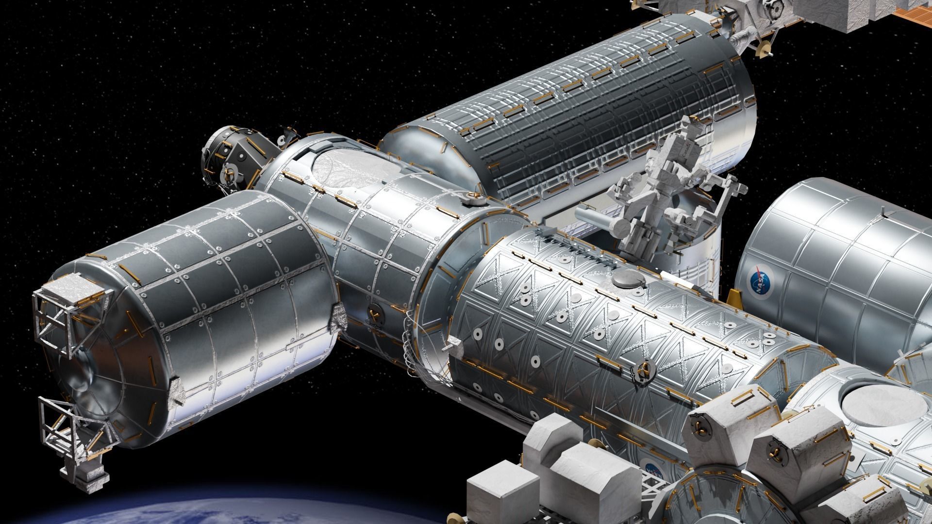 NASA International Space Station 3D model_5