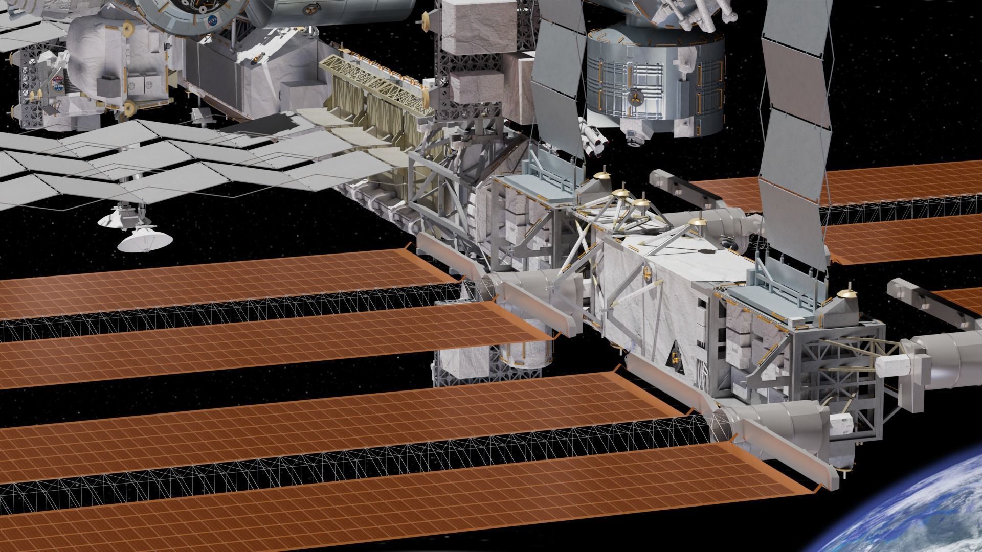NASA International Space Station 3D model_7