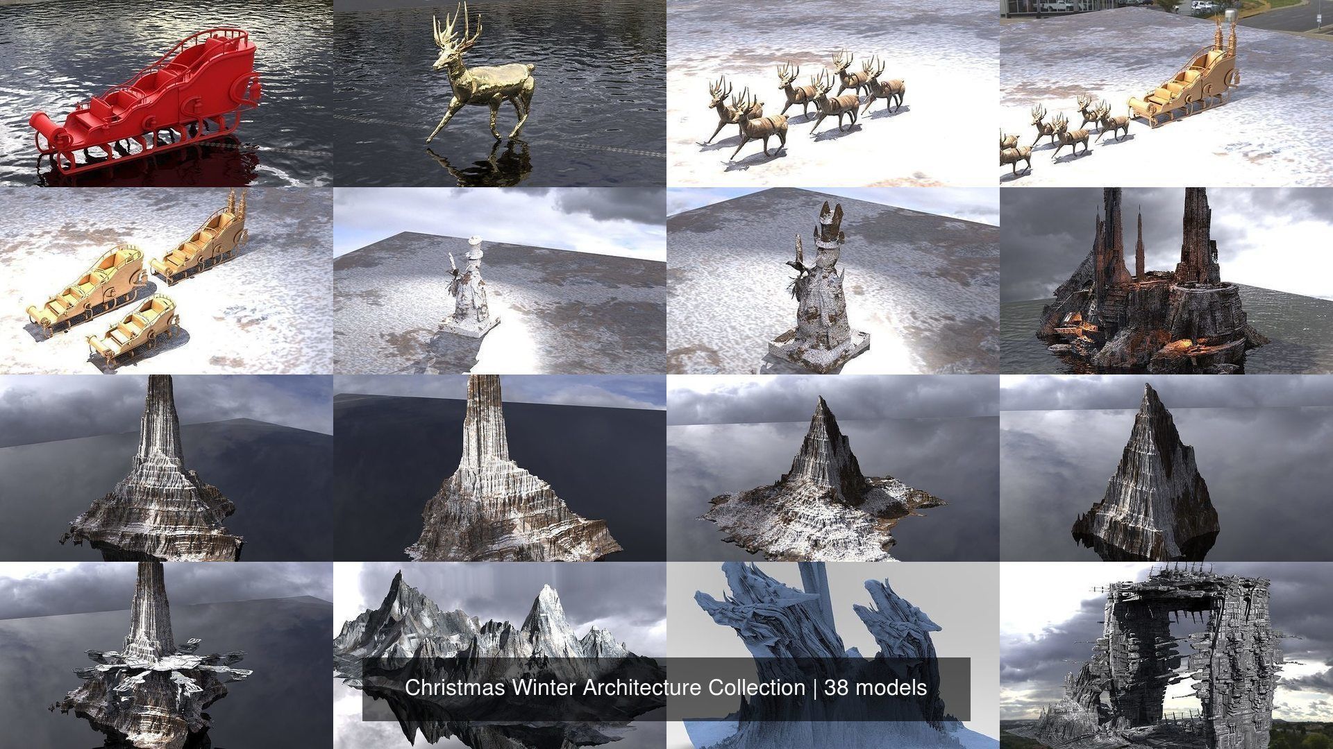 Christmas Winter Architecture Collection _2