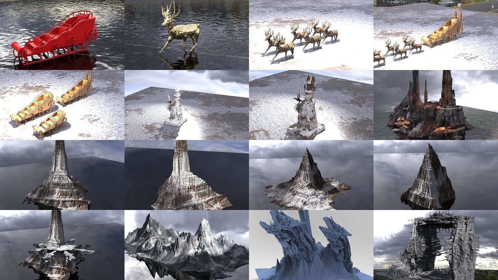 Christmas Winter Architecture Collection _1