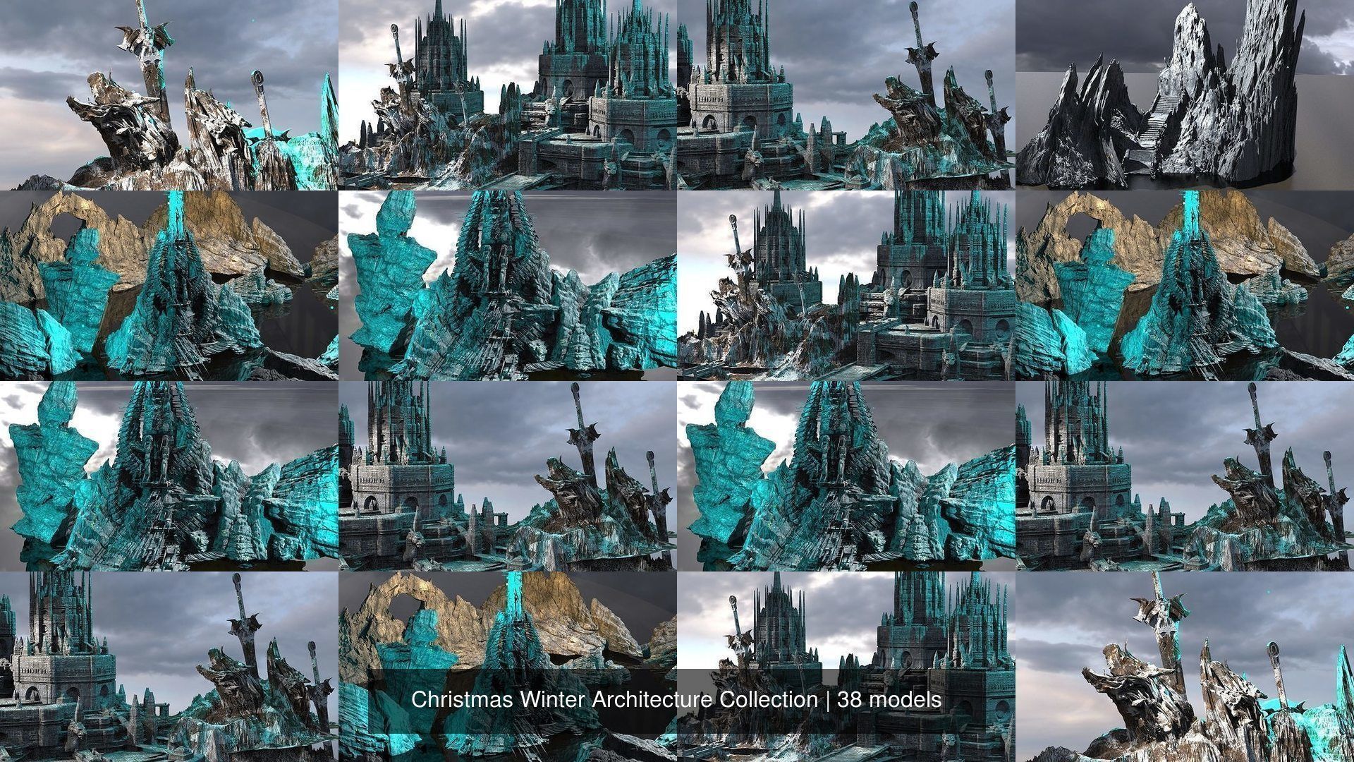 Christmas Winter Architecture Collection _4