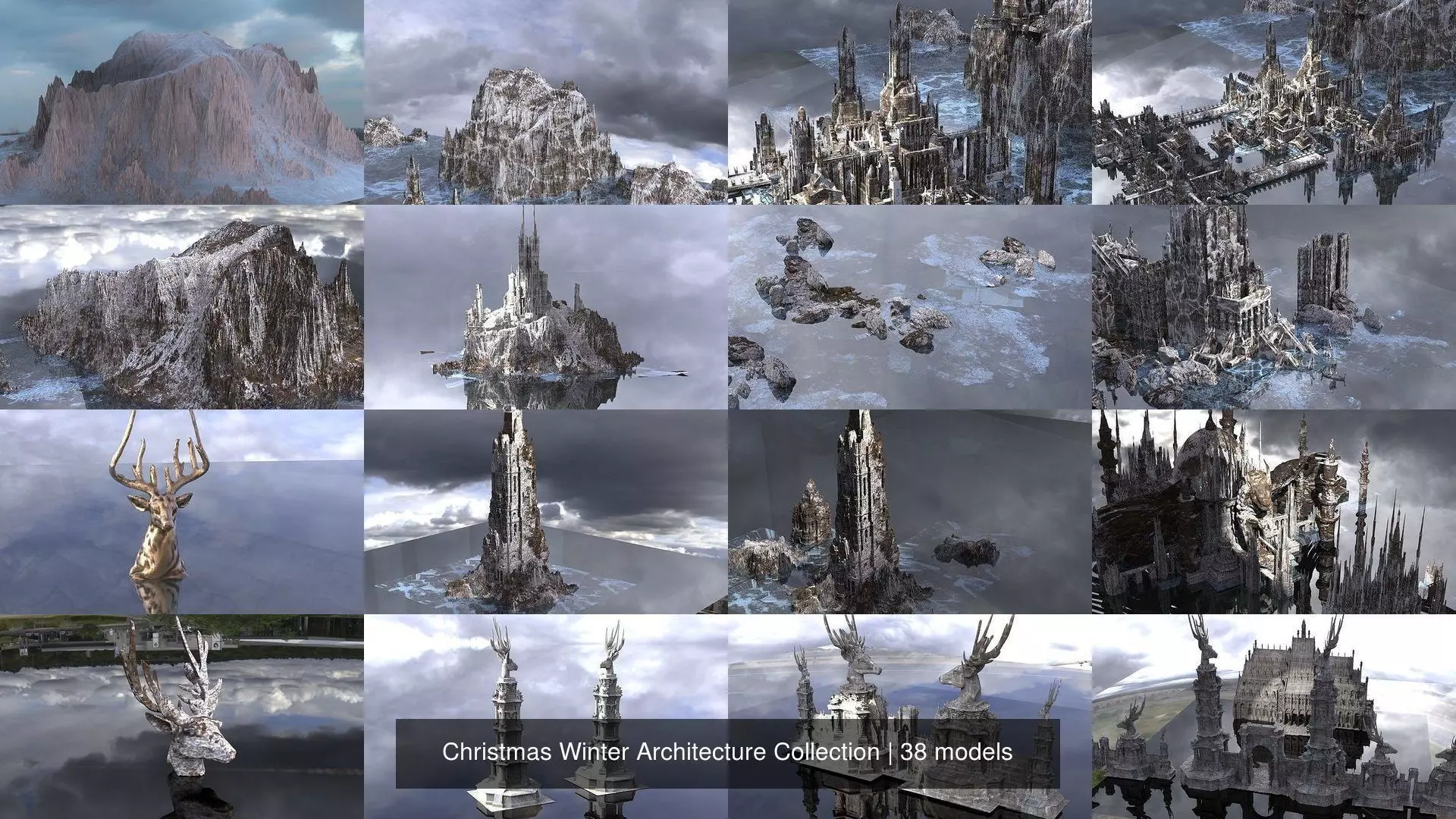 Christmas Winter Architecture Collection _0