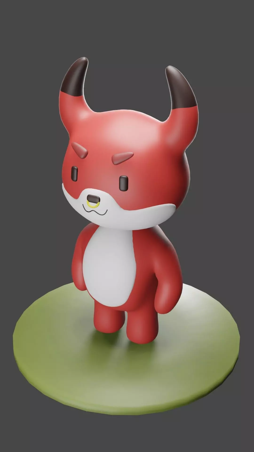 Cute Bull 3D model_0