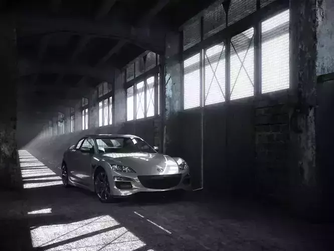 Mazda Rx 8 Silver Coupe