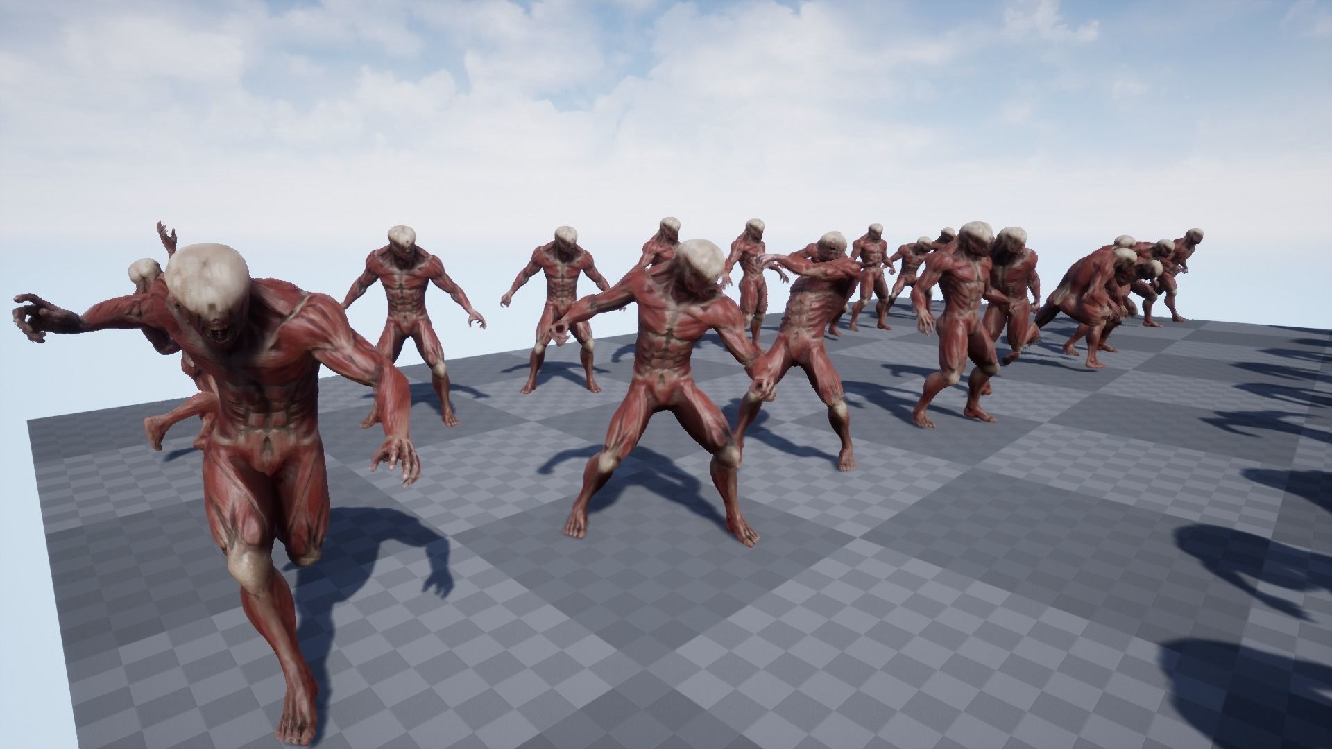 Skinless mutant Low-poly 3D model_8