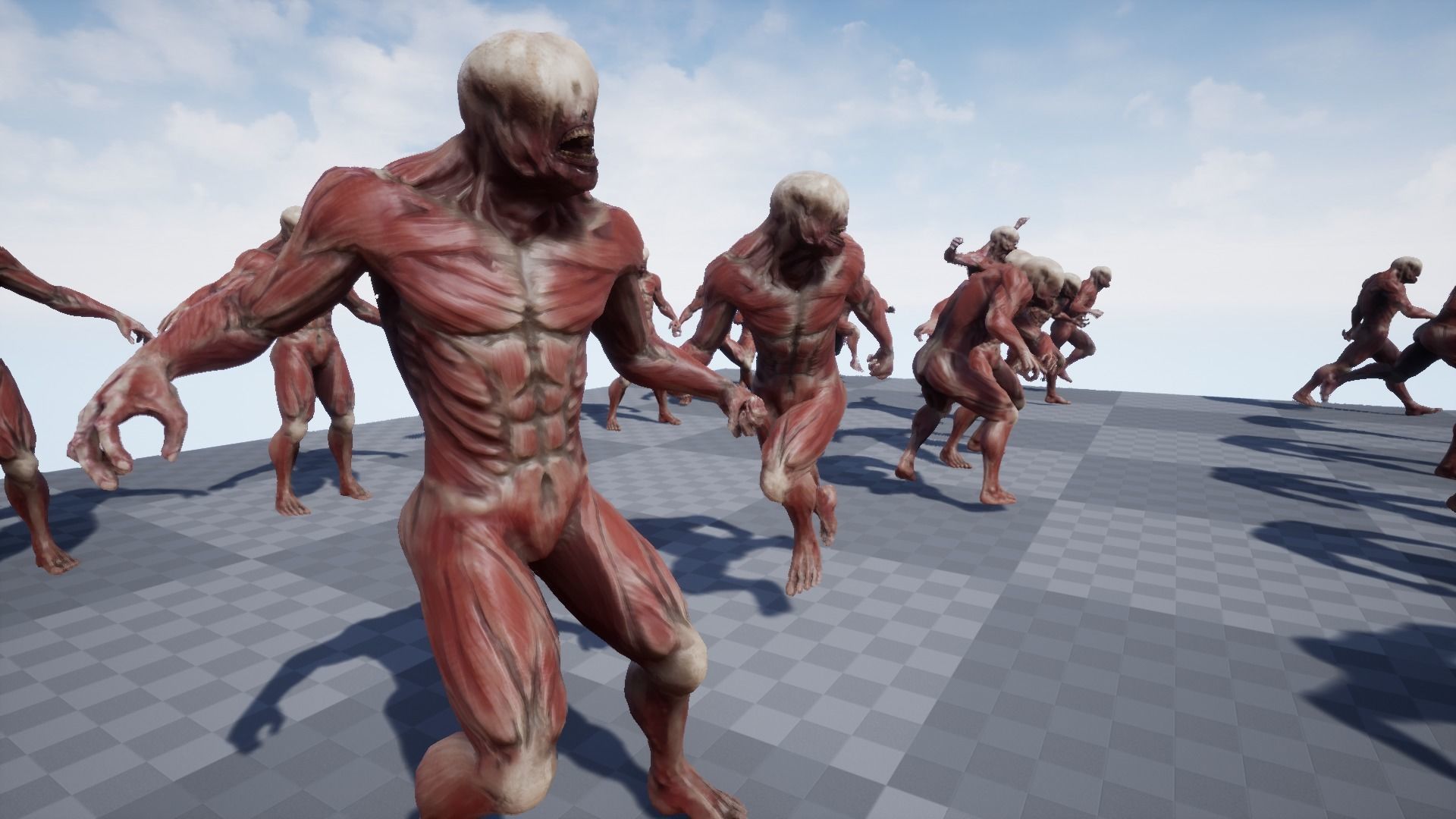 Skinless mutant Low-poly 3D model_9