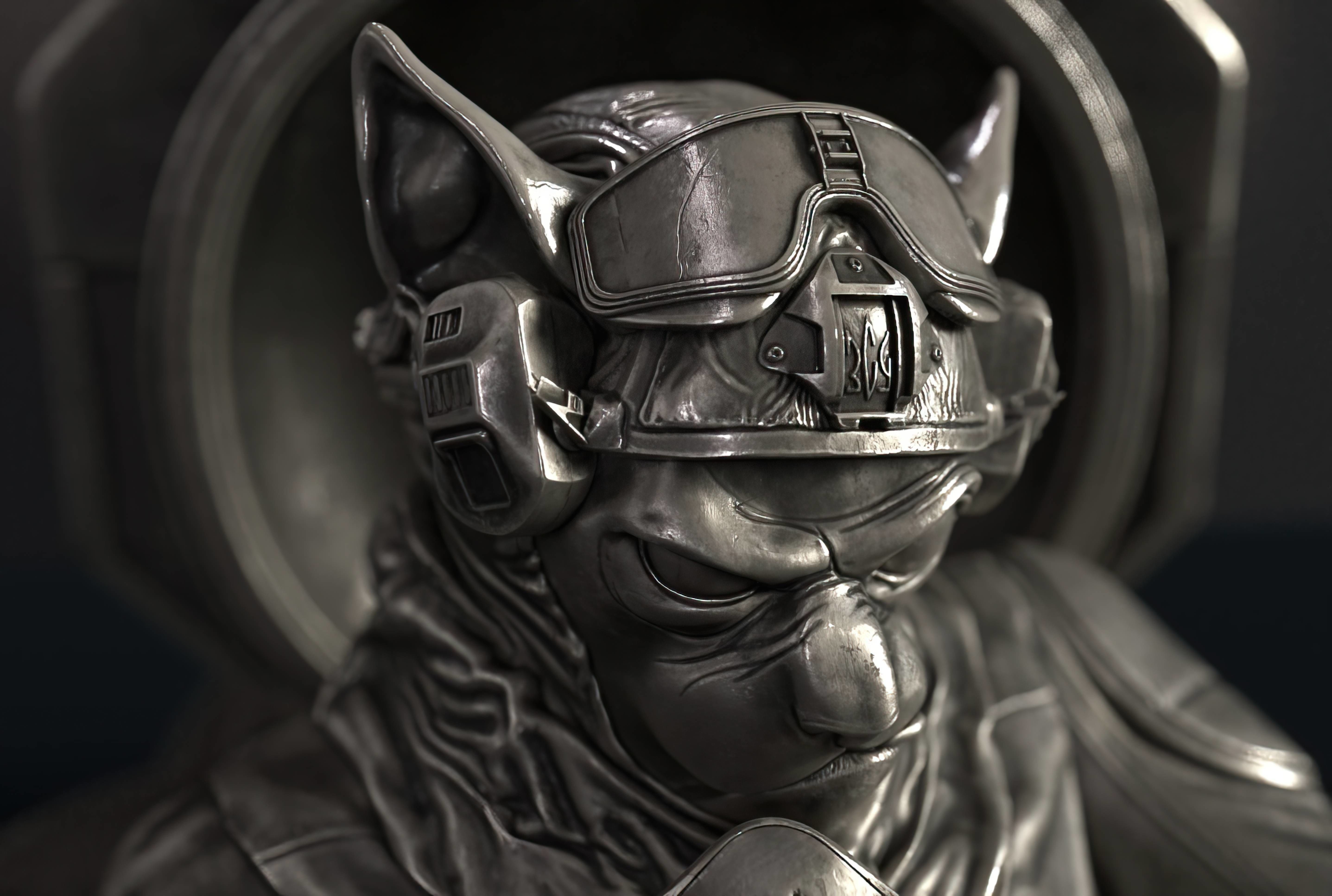 Captain cat 3D print model_11