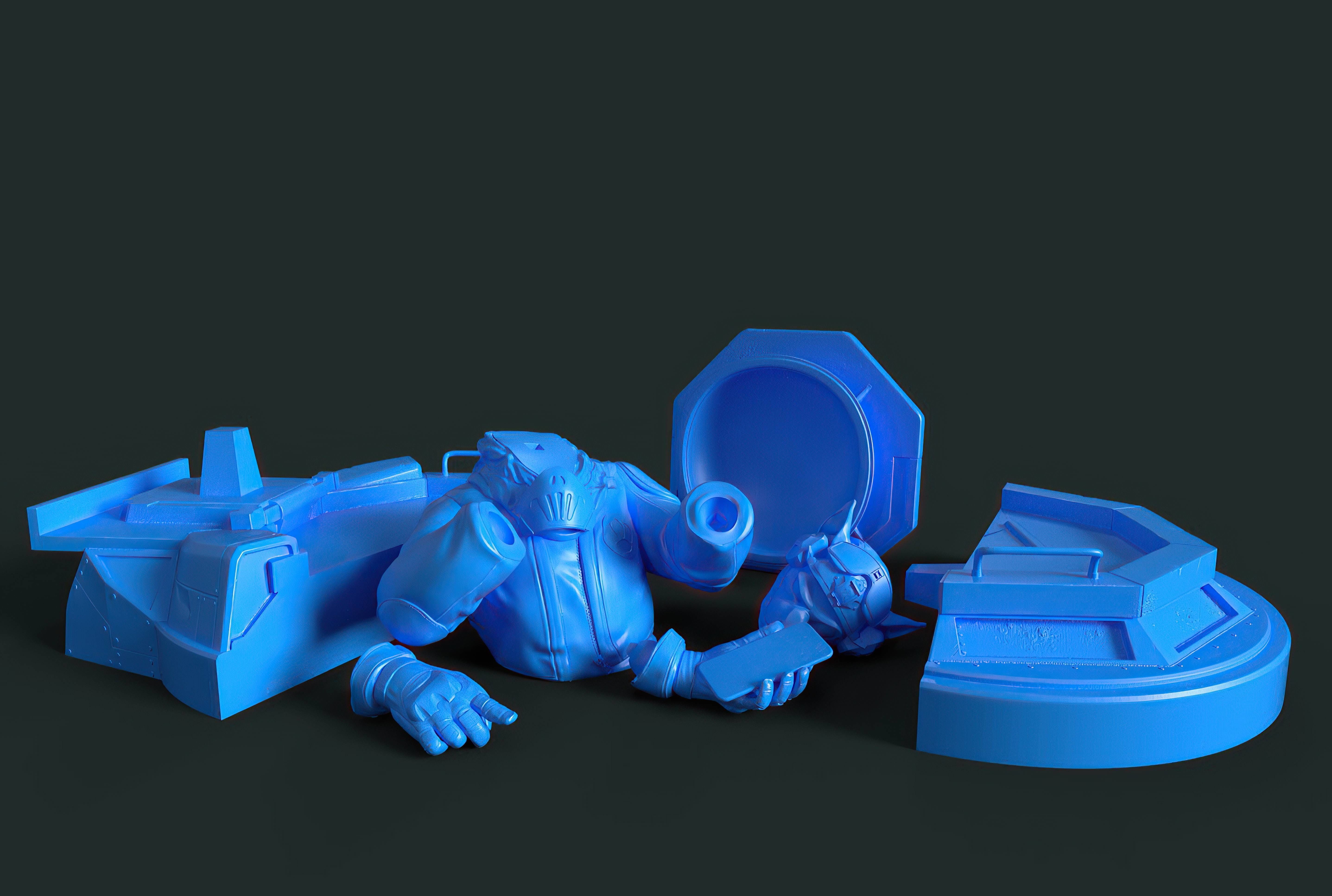 Captain cat 3D print model_21