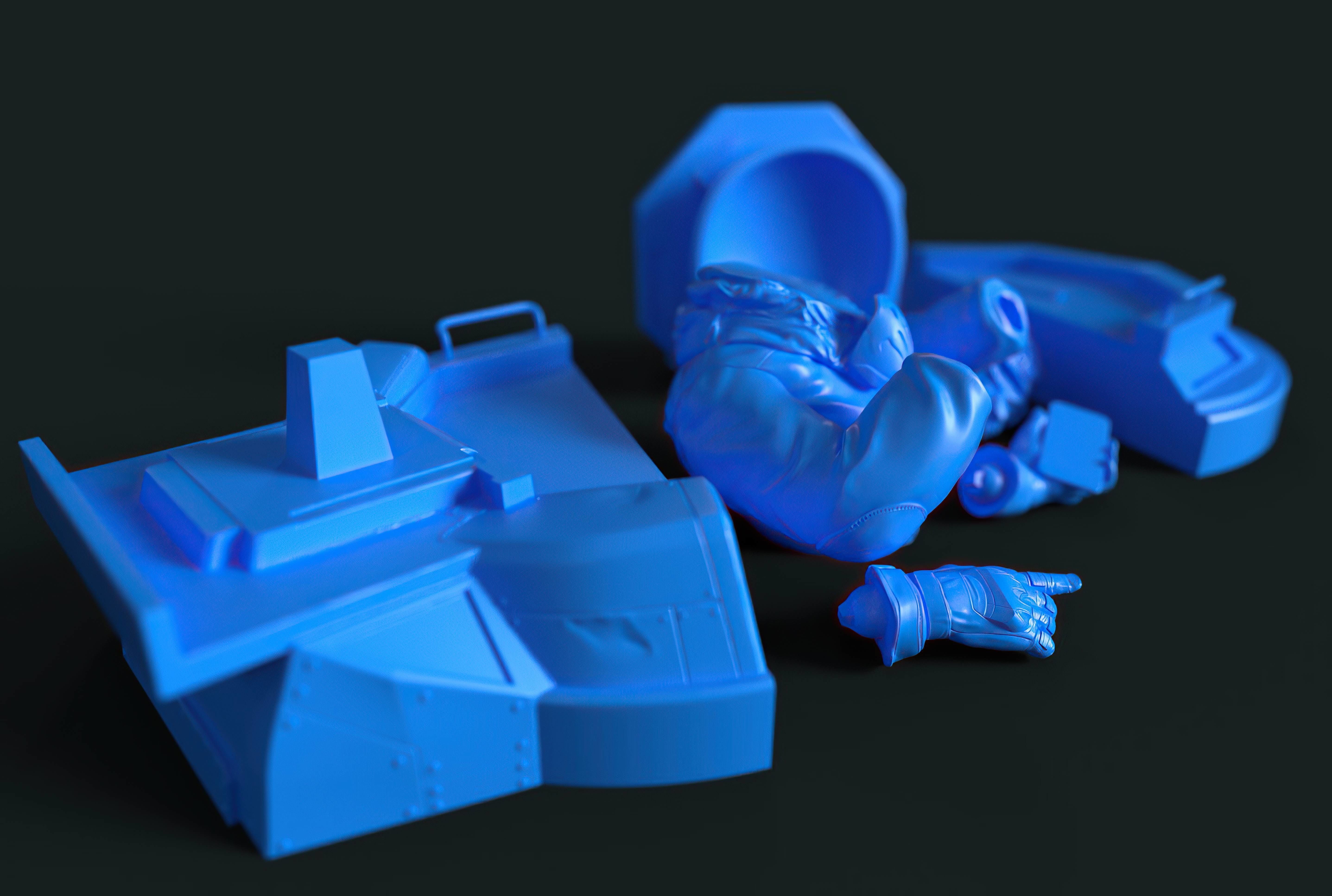 Captain cat 3D print model_22