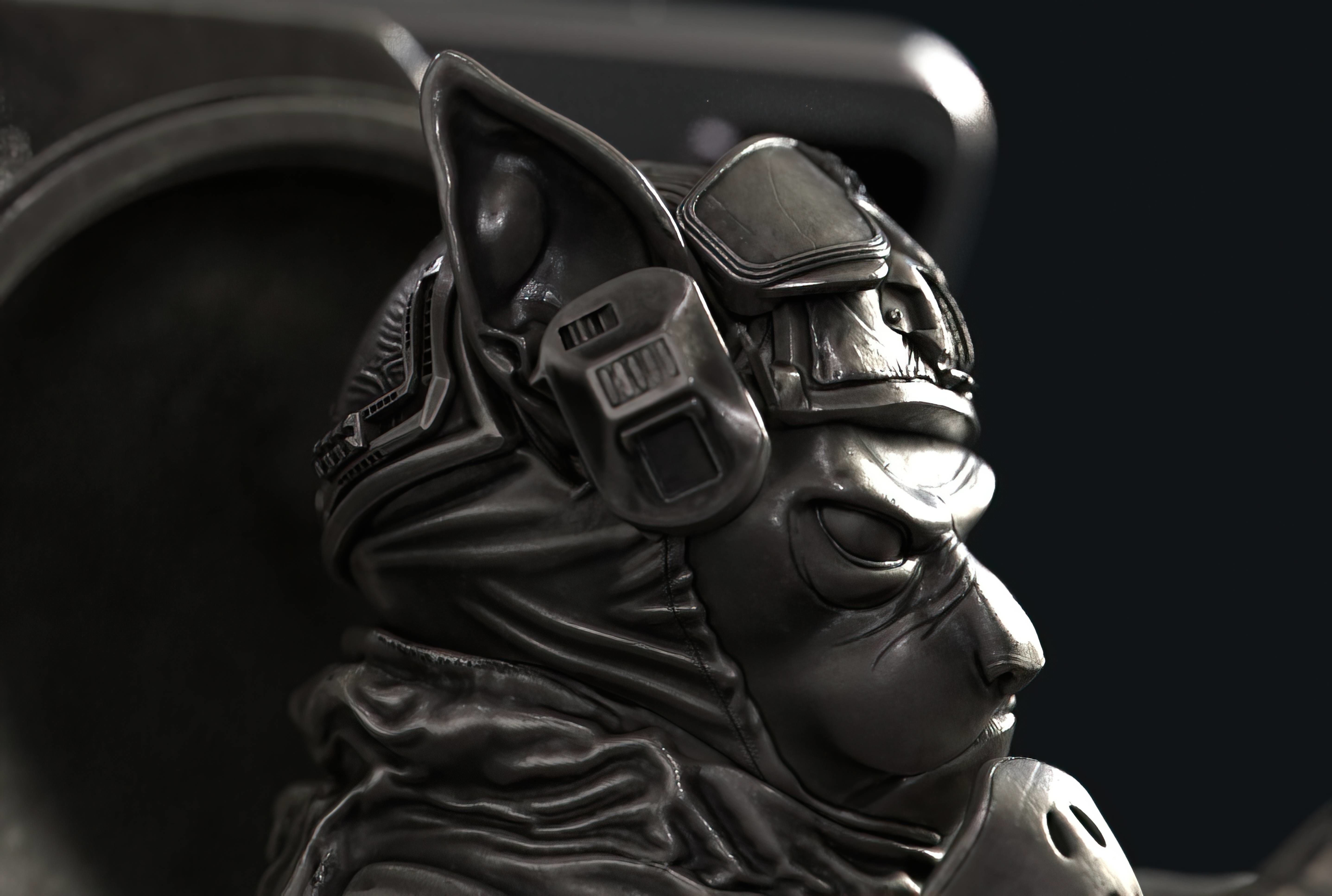 Captain cat 3D print model_12