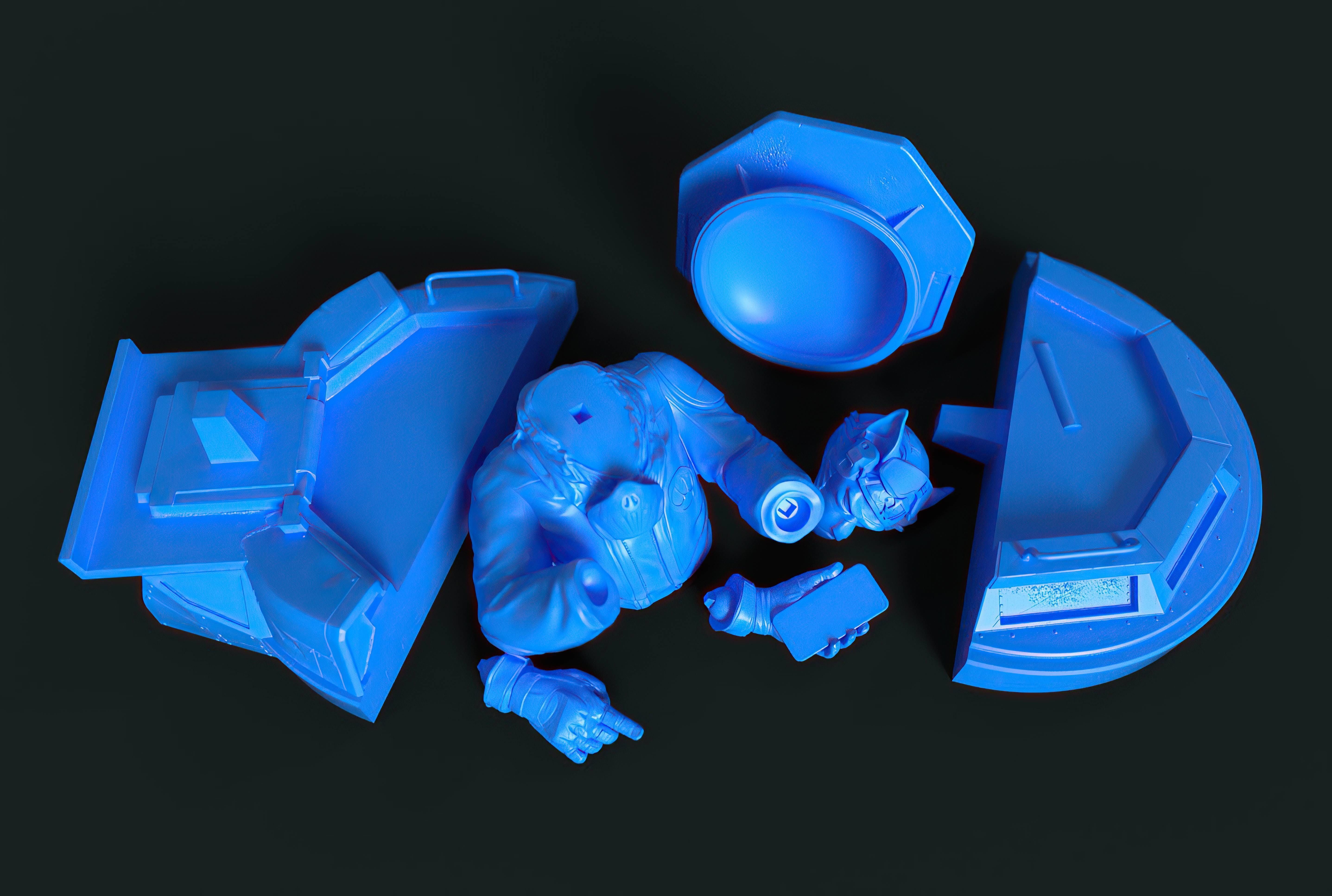 Captain cat 3D print model_19