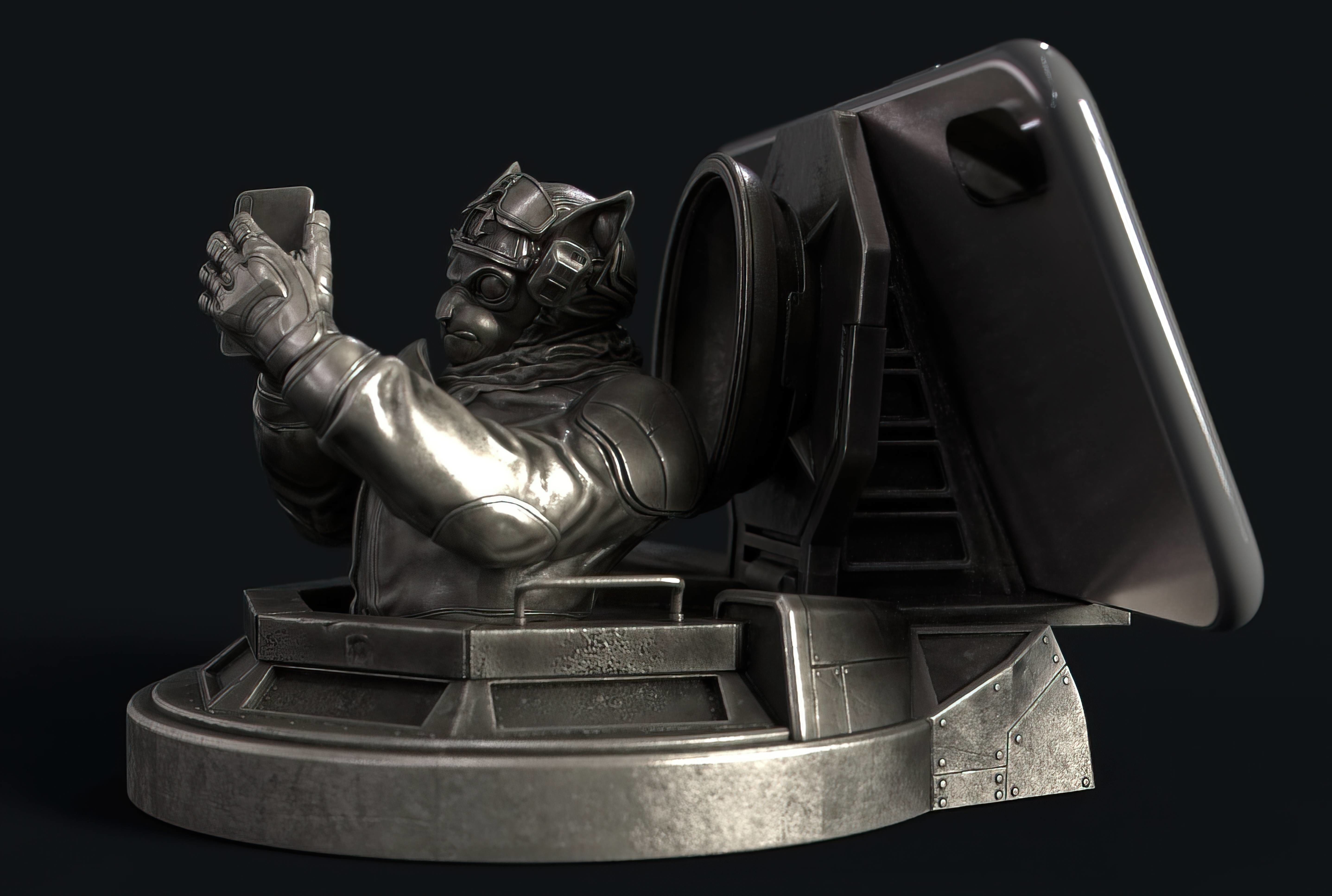 Captain cat 3D print model_3