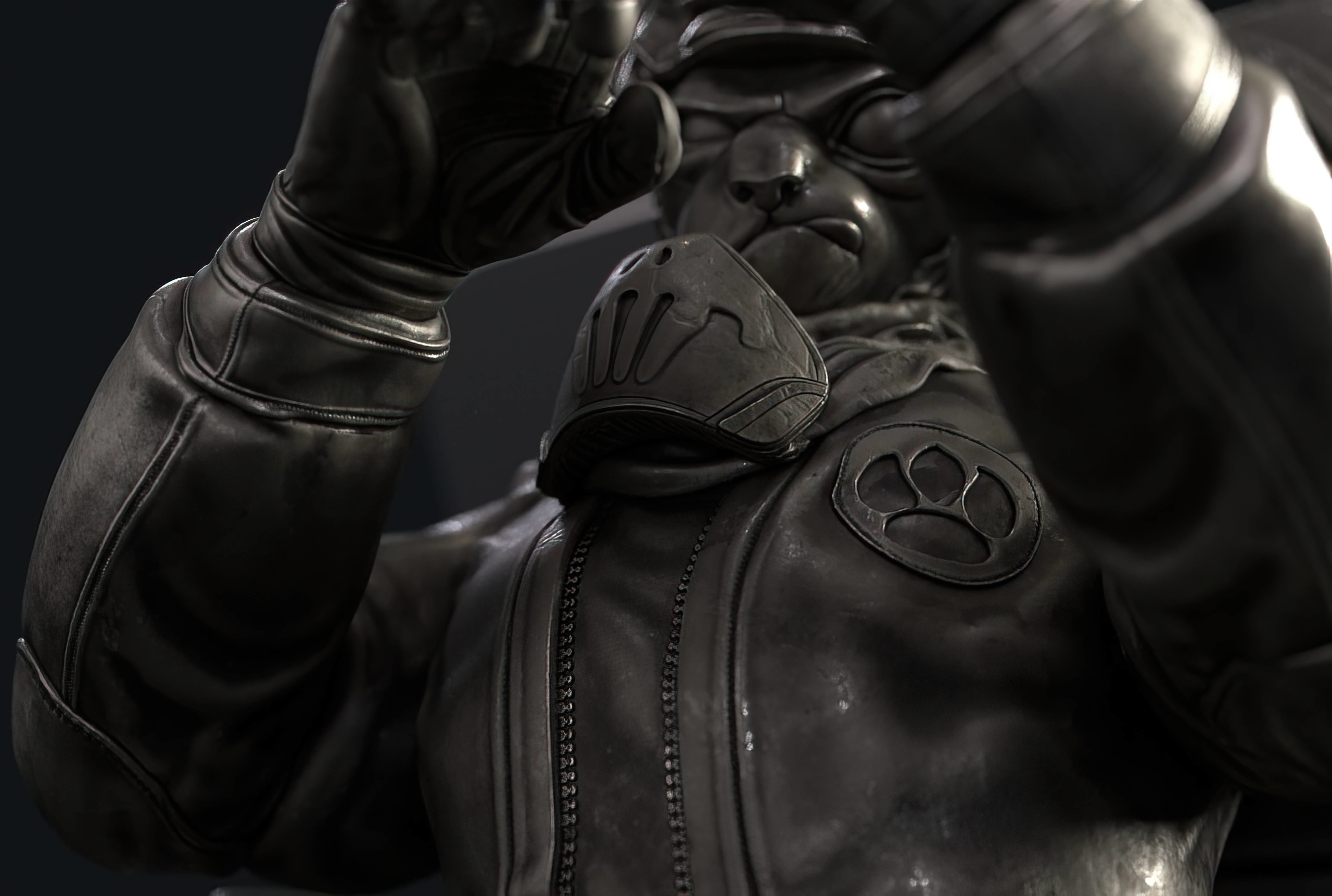 Captain cat 3D print model_15