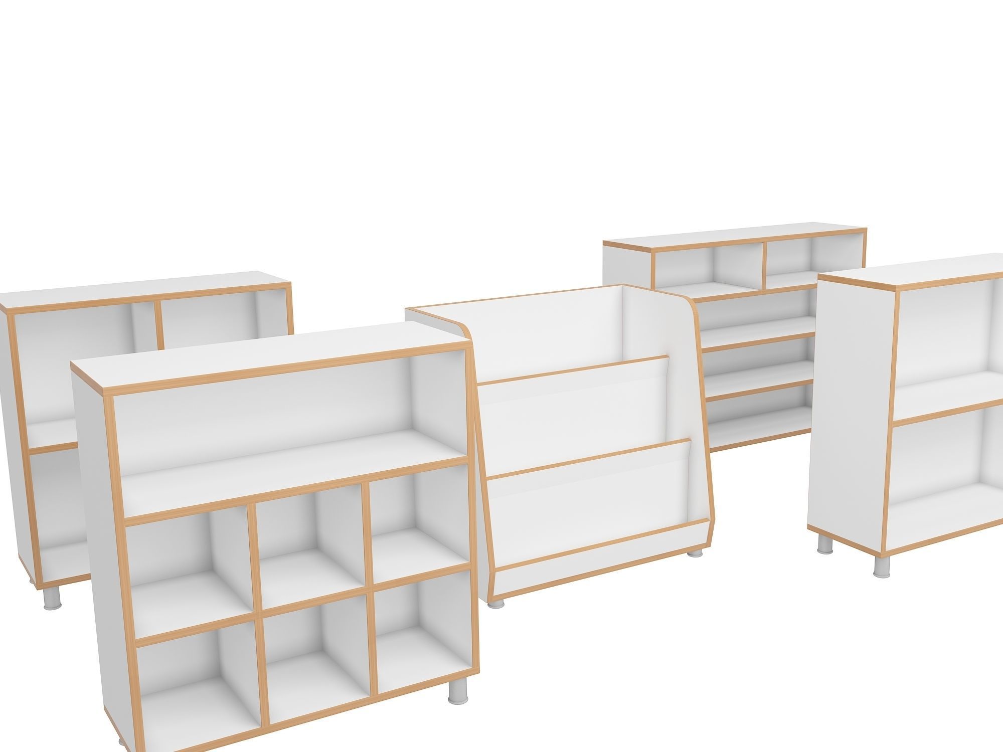 Class Small Cabinet 3D model_3