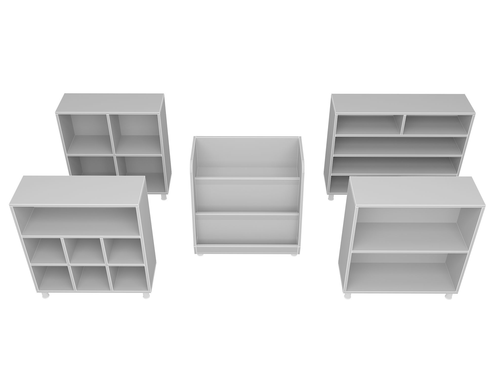 Class Small Cabinet 3D model_5