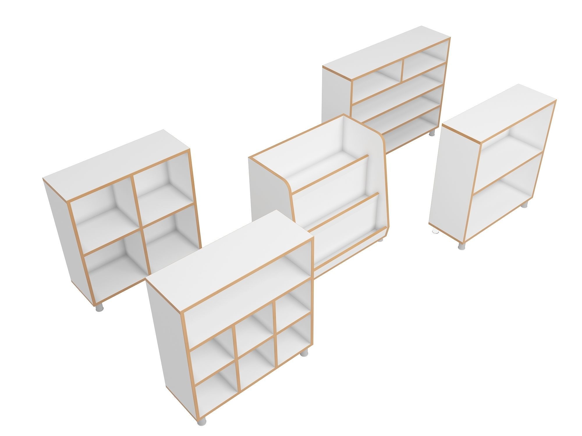 Class Small Cabinet 3D model_2