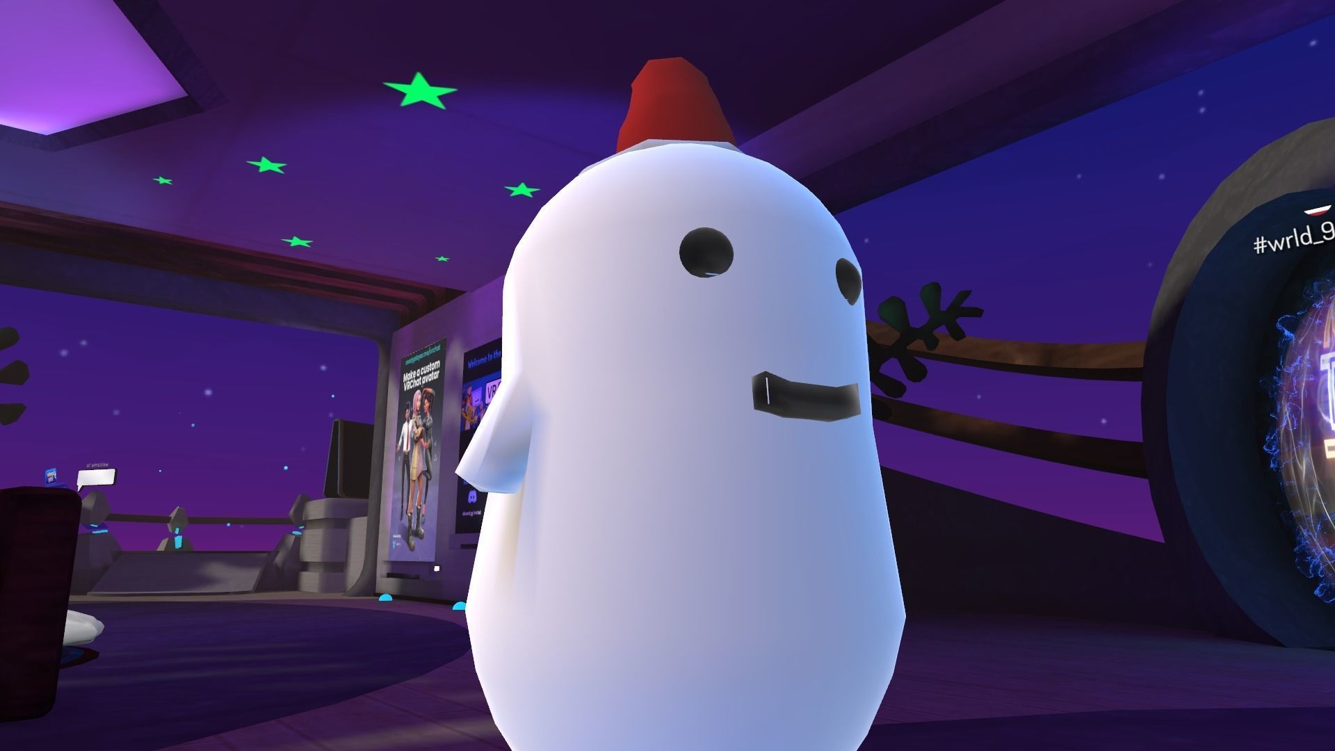 Santa Hat VRChat Free low-poly 3D model_4