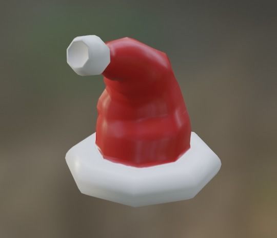 Santa Hat VRChat Free low-poly 3D model_2