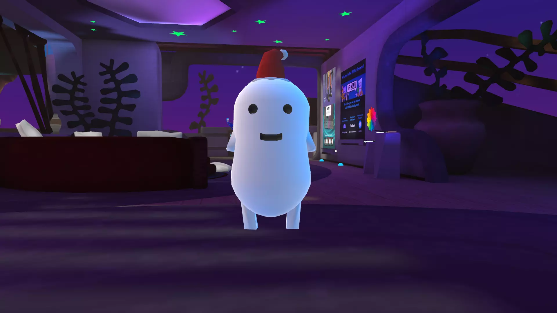 Santa Hat VRChat Free low-poly 3D model_0