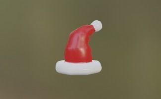 Santa Hat VRChat Free low-poly 3D model_1
