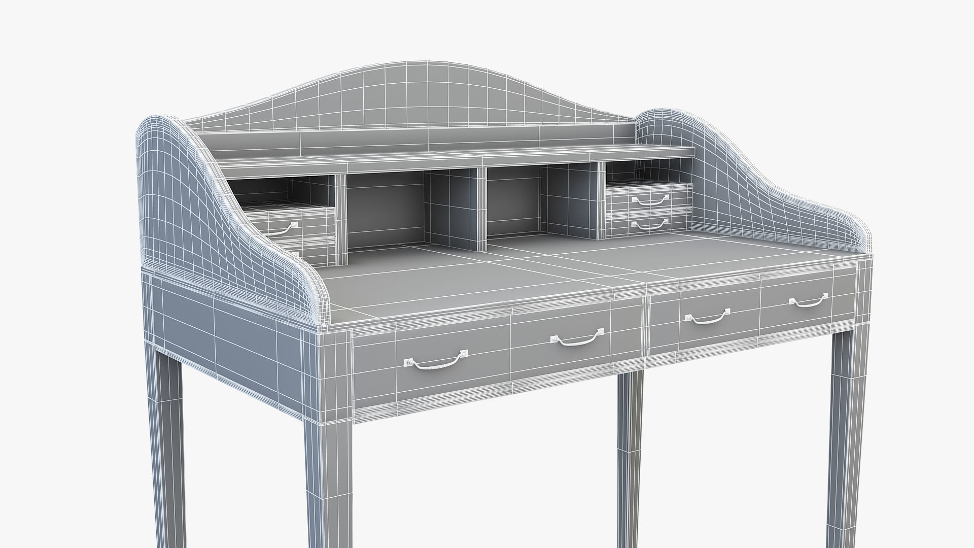 Writing Table 3D model_8