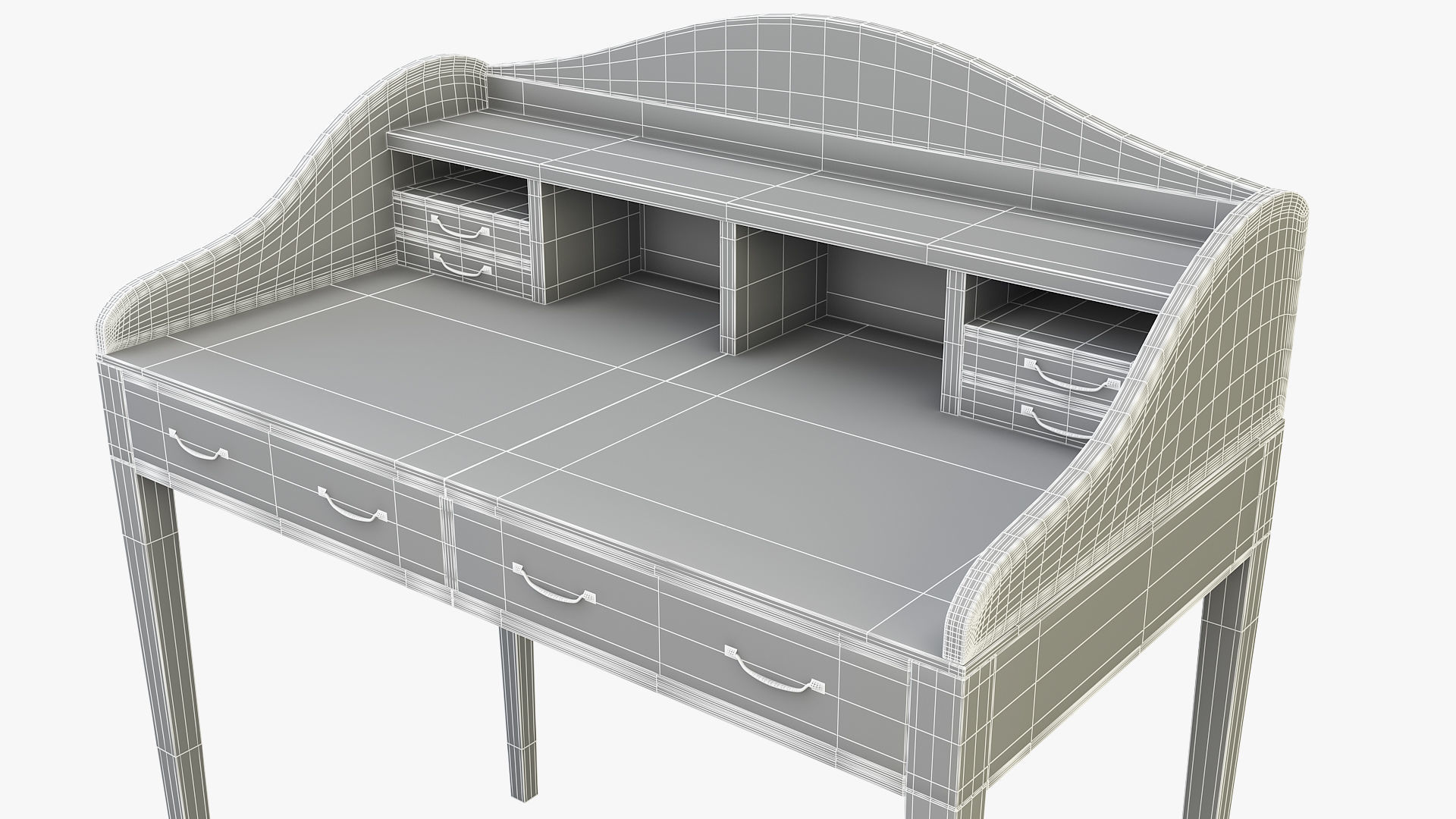 Writing Table 3D model_9