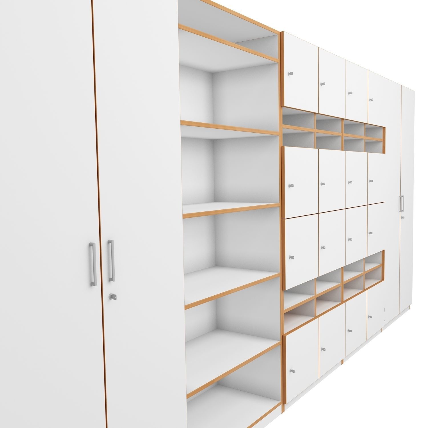 Classroom Cabinet 3D model_6