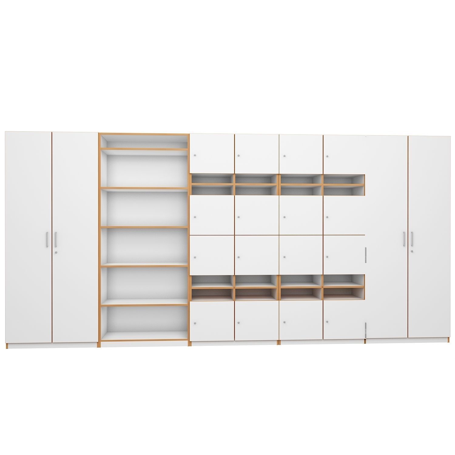 Classroom Cabinet 3D model_4