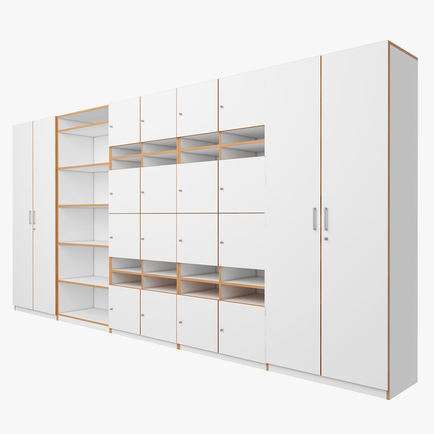 Classroom Cabinet 3D model_2