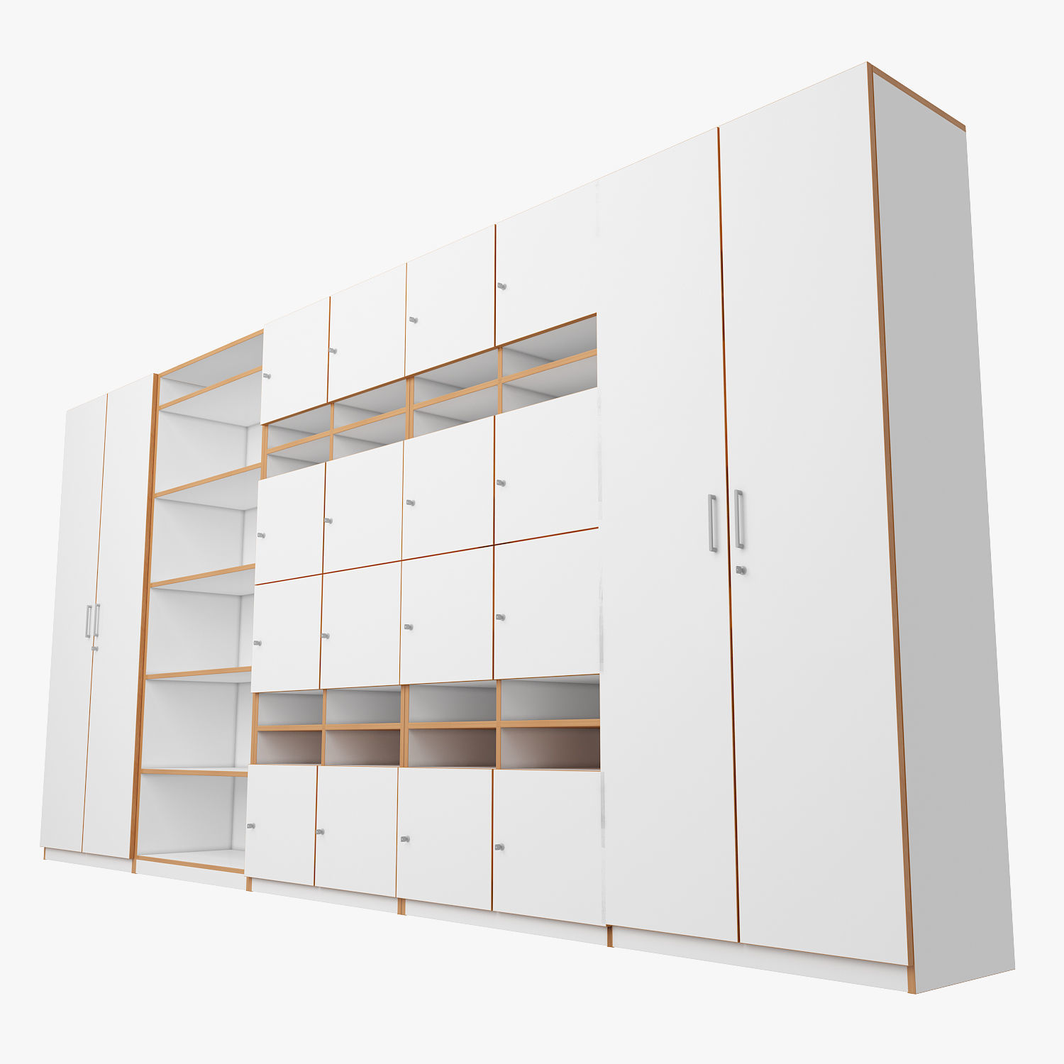 Classroom Cabinet 3D model_3