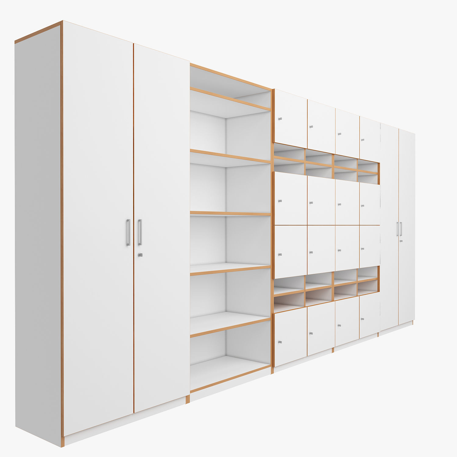Classroom Cabinet 3D model_1