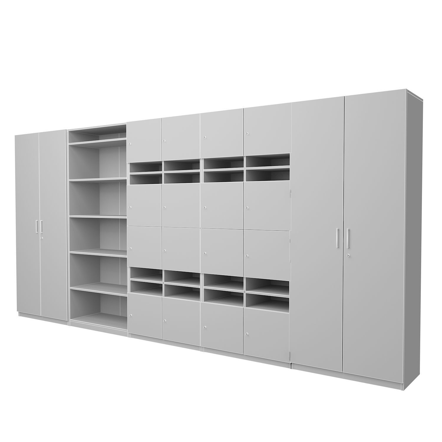 Classroom Cabinet 3D model_9